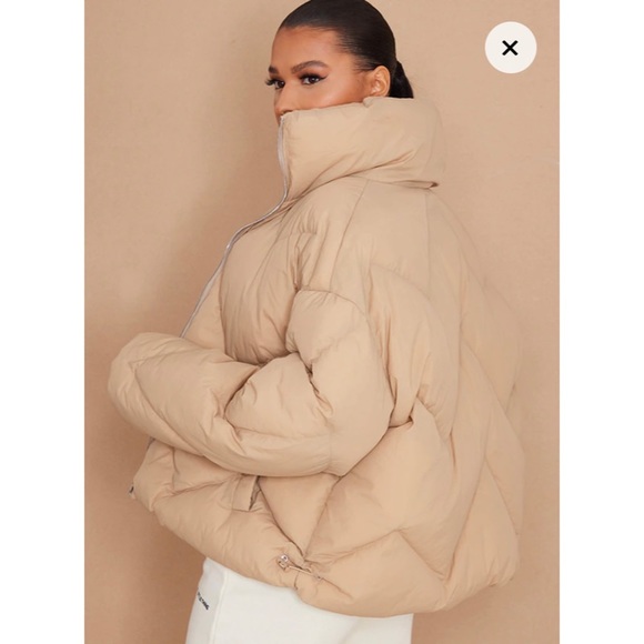 ❌SOLD❌Pretty Little Thing Chevron Quilted Puffer Jacket - Picture 2 of 9
